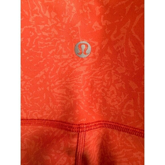 Lululemon Women's Coral Giraffe Print Wunder Train High Rise Short Size 0 - Picture 7 of 7